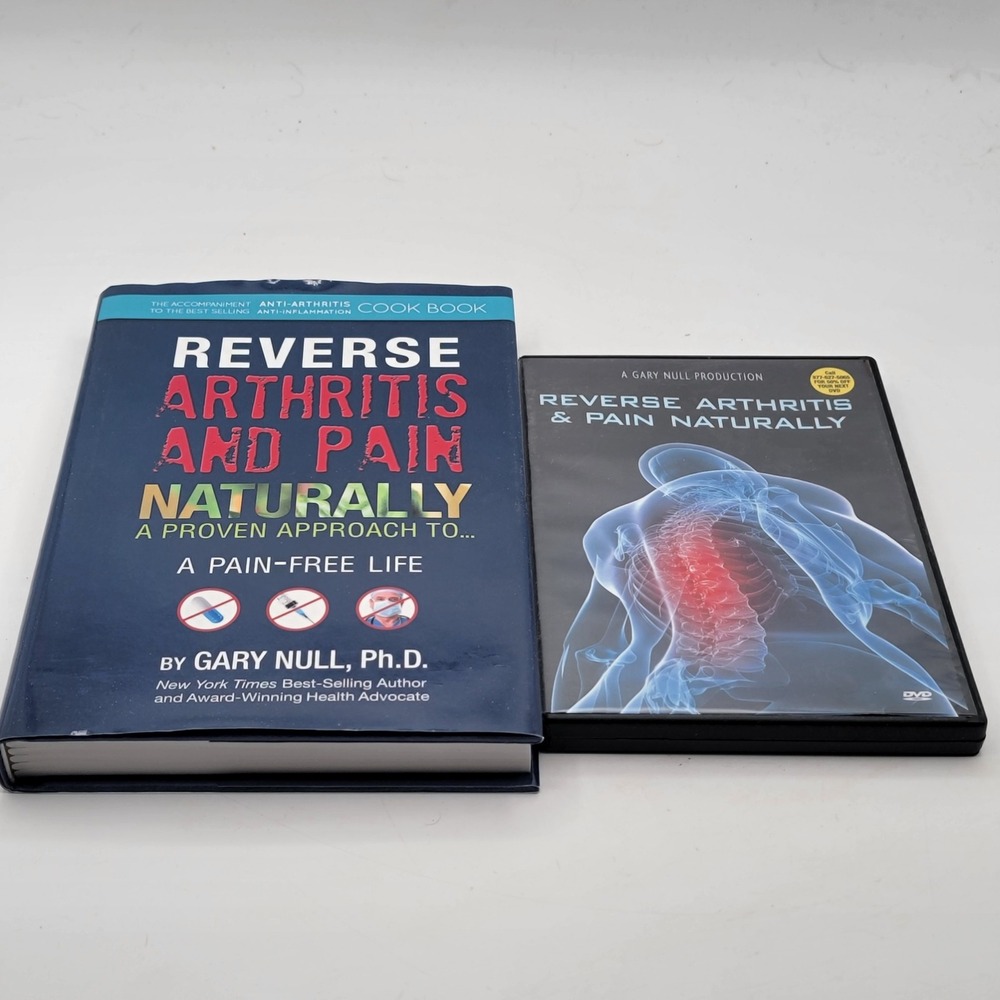 Gary Null Reverse Arthritis and Pain Naturally Hardcover Book & DVD Set EXCL